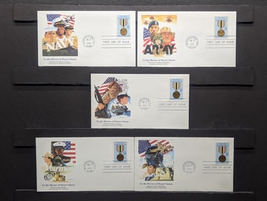 (5) Assorted U.S. Military First Day Cachets