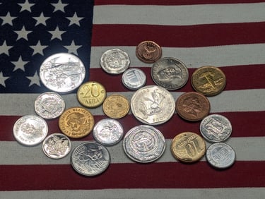 (20) Mixed Foreign Coins