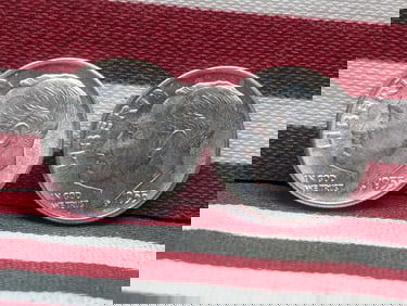(2) 1955-D Roosevelt Dimes, 90% Silver.