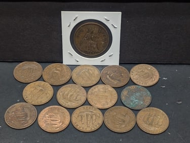 (15) 1940's Mixed Date Great Britain Half Pennies