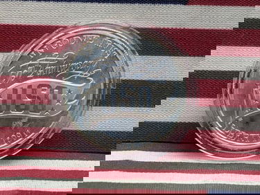 1991-S 50th Anniversary Of USO One Dollar, 90% Silver
