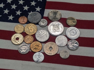 (20) Mixed Foreign Coins
