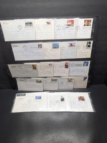 20 first day covers, 80's and 90's