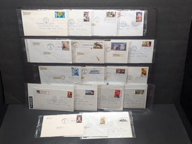 20 first day covers, 80's and 90's