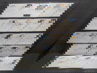 20 first day covers, 80's and 90's