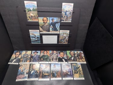 Complete 20 Postcards Set First Day Issue Civil War Series