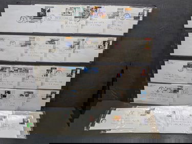20 first day covers, 80's and 90's