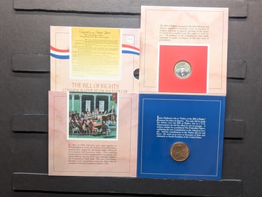 The Bill Of Rights Commemorative 50c. The James Madison Presidential Medal. 1993-W UNC.