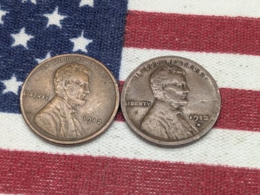1912 and 1912 D Lincoln Penny, Brown