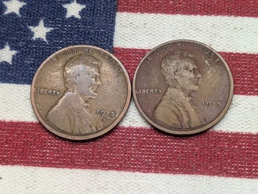 1915 and 1915 D Lincoln Penny, Brown