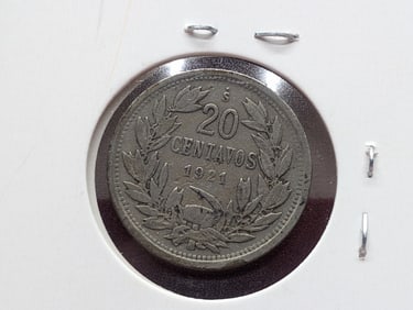 1921 -20 Centavos Not Silver
