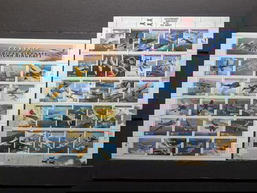 Two Sheets Of U.S. Classic & Legendary Aircraft U.S. Stamps. All Mint, Original Gum, Never Hinged.