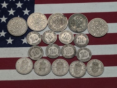 (18) Mixed Foreign Coins