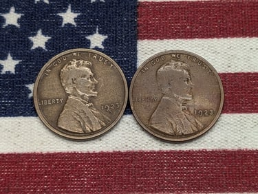 1923 and 1923 S Lincoln Penny, Brown