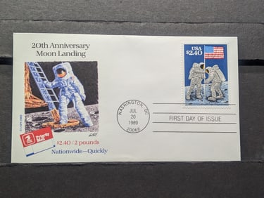 Two Pound Priority Stamp With First Day Cachet