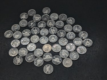 50, Many UNC-BU, Misc Dates Canada 5c