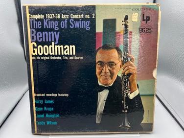 1956 Benny Goodman The King of Swing Complete 1937-38 Jazz Concert No. 2 Reissue Vinyl Album Set -