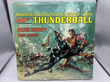 1965 James Bond 007 Thunderball Original Motion Picture Soundtrack Vinyl Album - UAS 5132