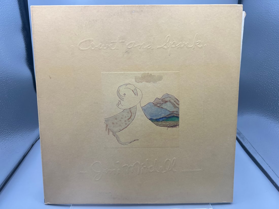 1974 Joni Mitchell Court And Spark Vinyl Album - 7E-1001 (1 of 6)
