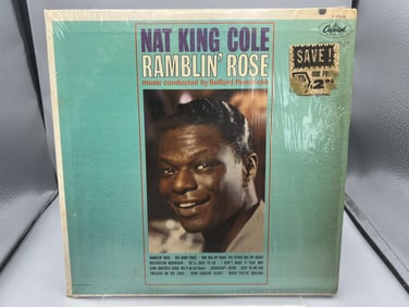 1962 Nat King Cole Ramblin Rose Vinyl Album - T-1793