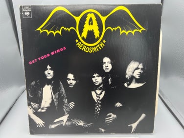 1976 Aerosmith Get Your Wings Reissue Vinyl Album - PC 32847