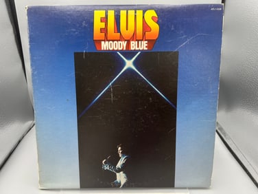 1977 Elvis Presley Moody Blue Translucent Blue Vinyl Album - AFL1-2428