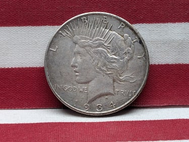 1934-D Semi-Key Date Peace Silver Dollar.