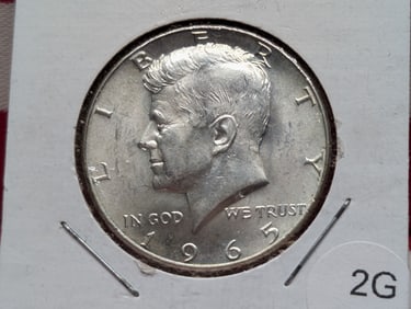 1965-P Kennedy 50c. 40% Silver. GEM BU