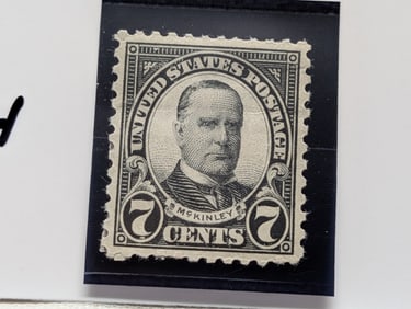 Scott # 559 McKinley 7 Cent Stamp, Mint, Original Gum, Never Hinged
