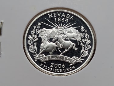 2006-S 90% Silver Proof State Quarter Nevada (NV)
