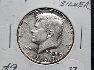 1967 40% "Silver" Kennedy Half Dollar