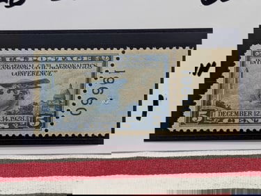 Scott # 650 Civil Aeronautics Conference 5 Cent Stamp, Mint, Original Gum, Never Hinged