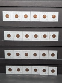 (24) 1969-S Lincoln Memorial Cents