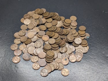 Approximately 200 Lincoln Wheat Cents, All "S" Mint