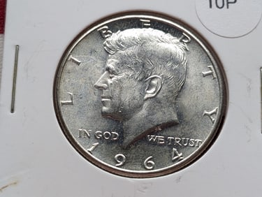 1964 90% Silver Kennedy Half