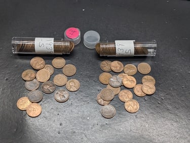Two Rolls of 1930 To 1939 P, D, & S Lincoln Wheat Cents