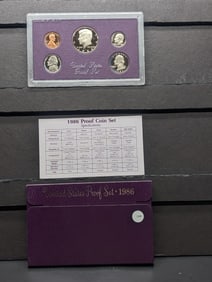 1986 -S U.S. Proof Set In OGP w/COA