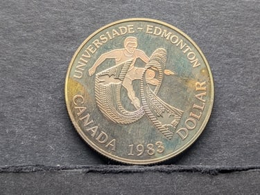 1983 Canada University Games 50% "Silver" Dollar