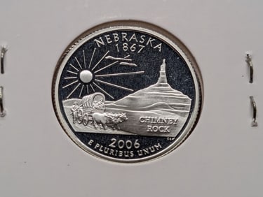 2006-S 90% Silver Proof State Quarter Nebraska (NB)