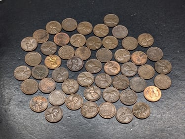 (52) 1955-P Lincoln Wheat Cents