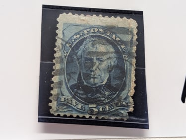 Scott # 185 Z. Taylor 5 Cent Stamp, Used