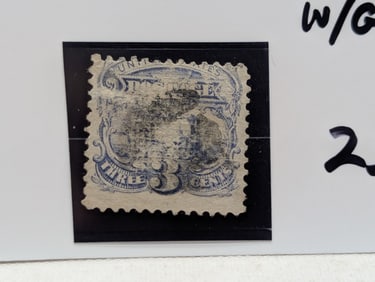 Scott # 114 Locomotive 3 Cent Stamp, Used