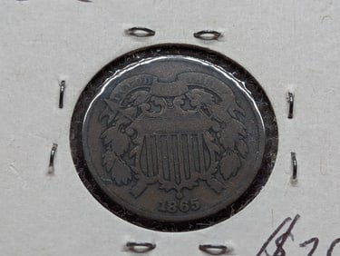 1865  Two Cent Piece
