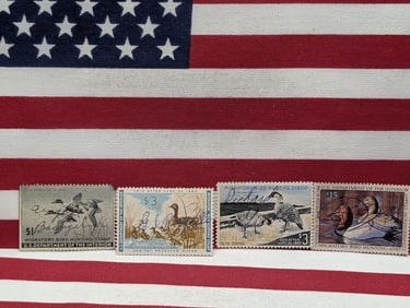 (4) Old U.S. Dept. of Interior Duck Stamps