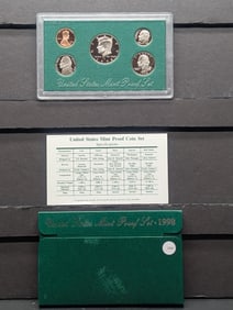 1998 -S U.S. Mint Proof Set In OGP w/COA