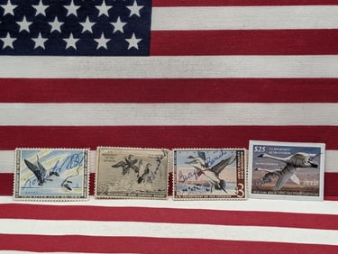 (4) Old U.S. Dept. of Interior Duck Stamps