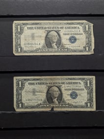 1957A & 1957B One Dollar "Silver" Certificates