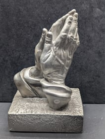 Large Plaster Praying Hands Approx. 10" Tall