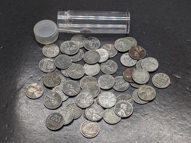 (50) 1943 P & D Lincoln Steel Cents