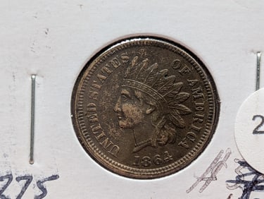 1864 Indian Head Cent Semi-Key